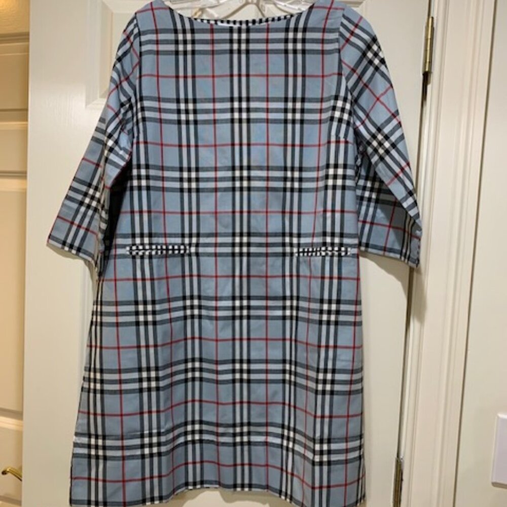 Gretchen Scott Plaind Dress Sz Med NWT